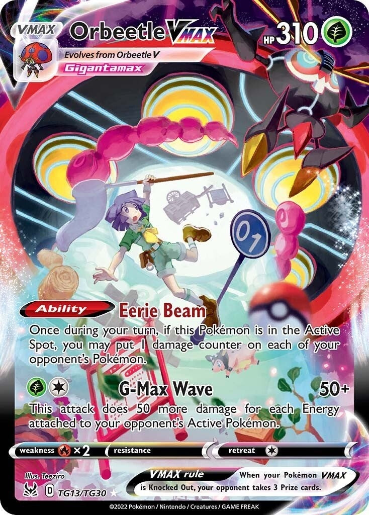 Image for Orbeetle VMAX (TG13/TG30) [SWSH11: Lost Origin Trainer Gallery] - Pokemon