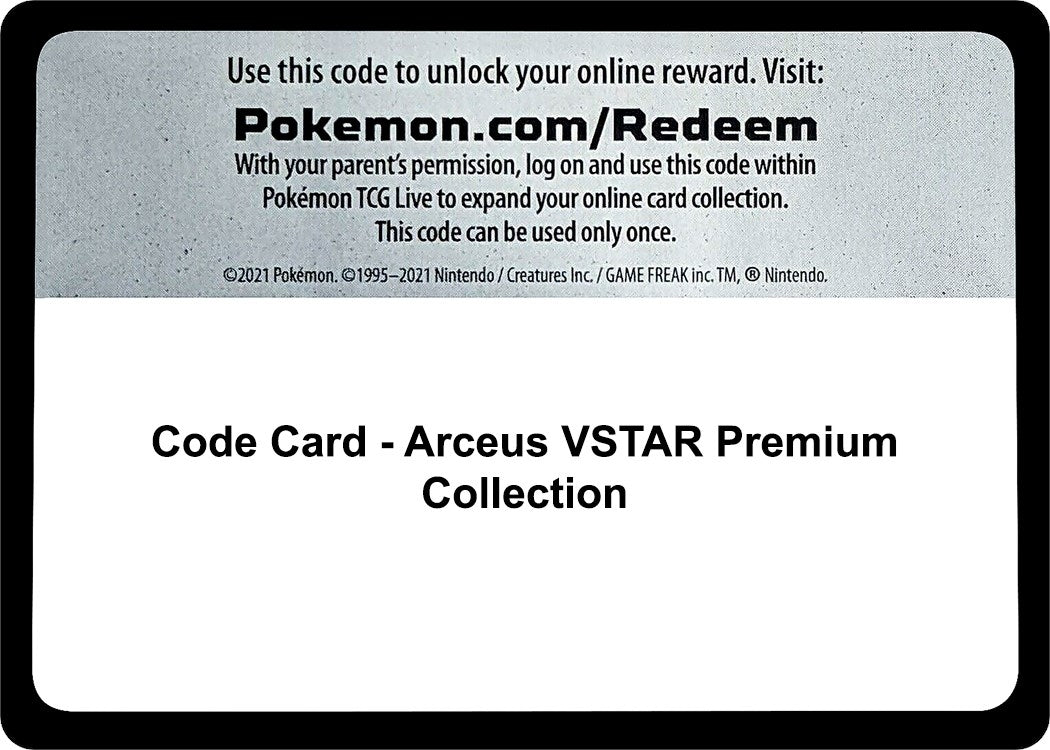 Image for Code Card - Arceus VSTAR Premium Collection [SWSH11: Lost Origin] - Pokemon