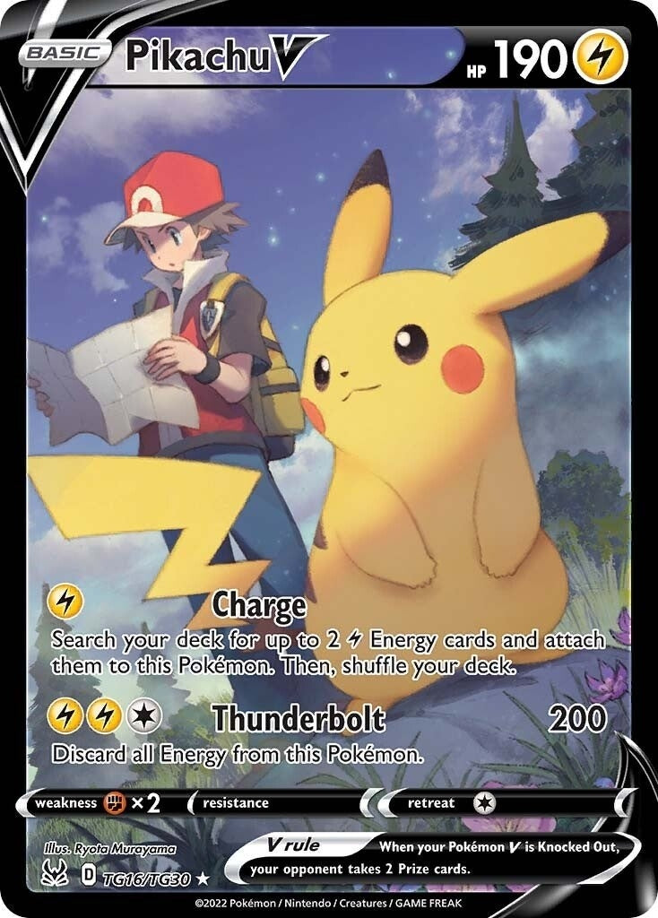 Image for Pikachu V (TG16/TG30) [SWSH11: Lost Origin Trainer Gallery] - Pokemon