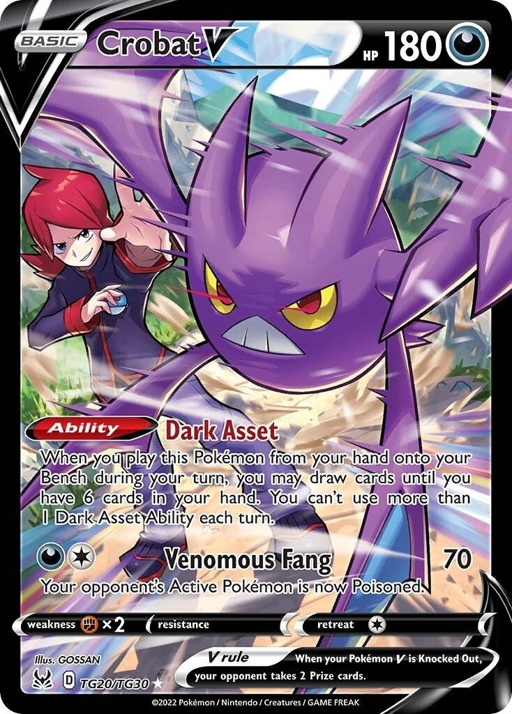 Image for Crobat V (TG20/TG30) [SWSH11: Lost Origin Trainer Gallery] - Pokemon