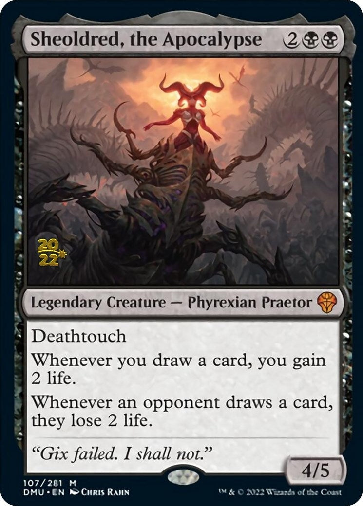 Image for Sheoldred, the Apocalypse (107) [Prerelease Cards] - Magic: The Gathering