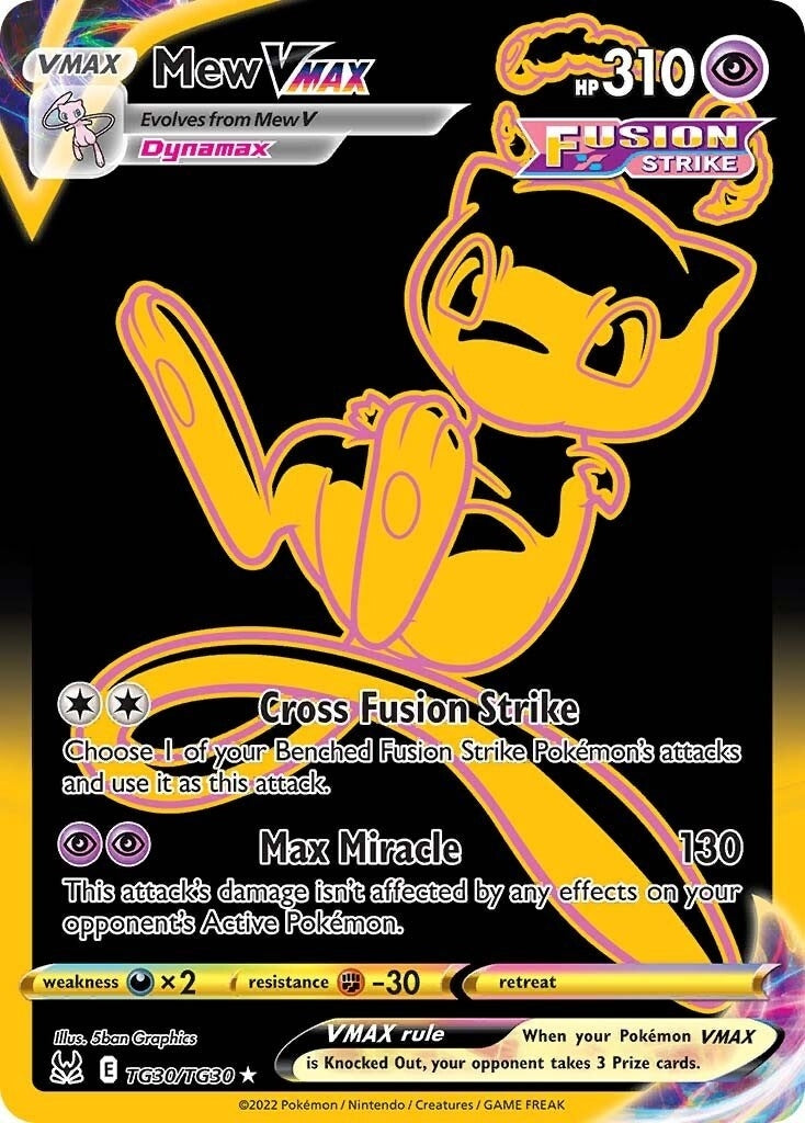 Image for Mew VMAX (Secret) (TG30/TG30) [SWSH11: Lost Origin Trainer Gallery] - Pokemon