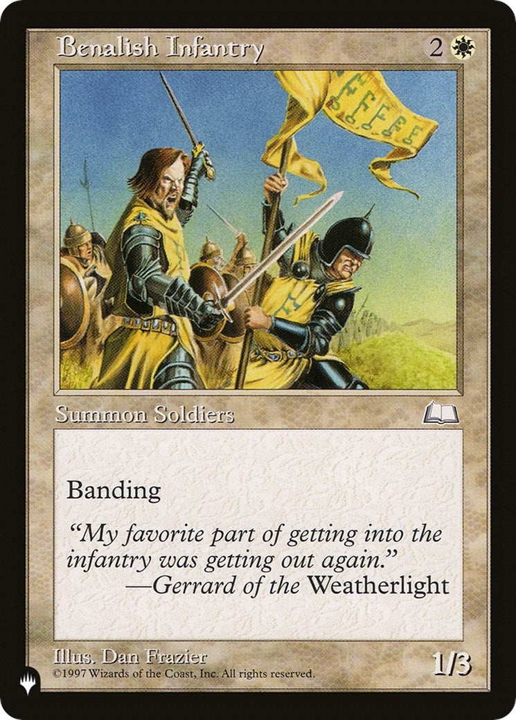 Image for Benalish Infantry [The List Reprints] - Magic: The Gathering