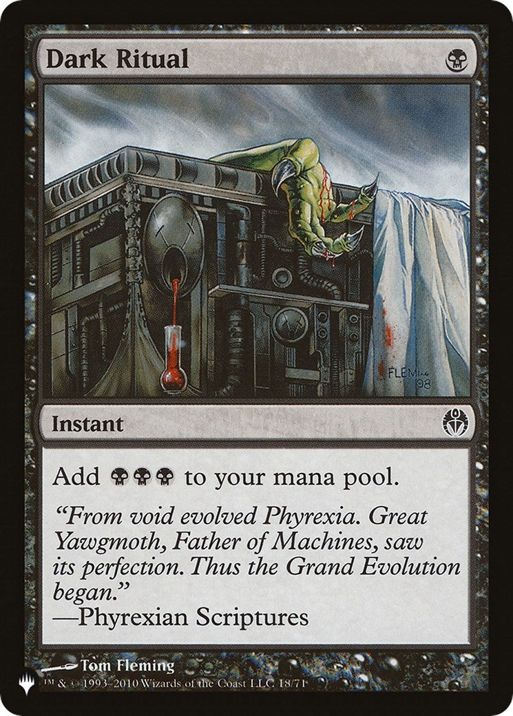 Image for Dark Ritual (DDE) (18/71) [The List Reprints] - Magic: The Gathering