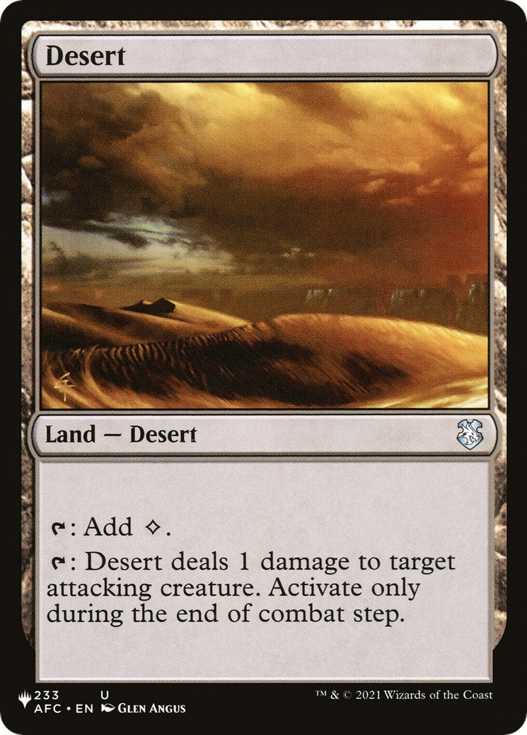 Image for Desert (233/062) [The List Reprints] - Magic: The Gathering