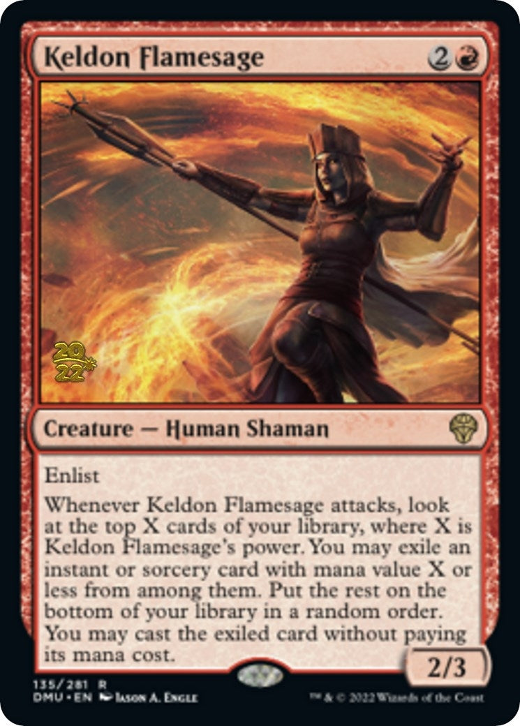 Image for Keldon Flamesage (135) [Prerelease Cards] - Magic: The Gathering