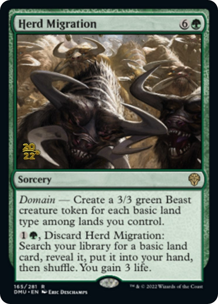 Image for Herd Migration (165) [Prerelease Cards] - Magic: The Gathering