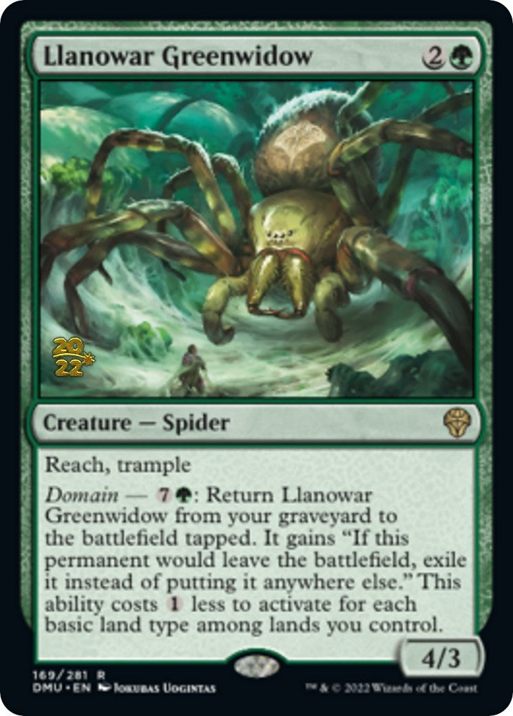 Image for Llanowar Greenwidow (169) [Prerelease Cards] - Magic: The Gathering