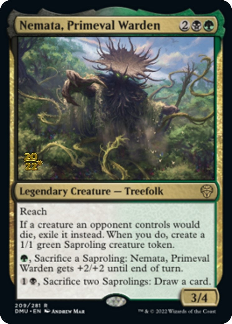 Image for Nemata, Primeval Warden (209) [Prerelease Cards] - Magic: The Gathering