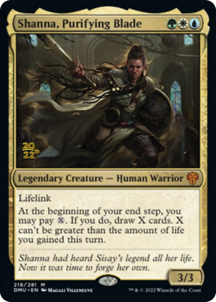 Image for Shanna, Purifying Blade (218) [Prerelease Cards] - Magic: The Gathering