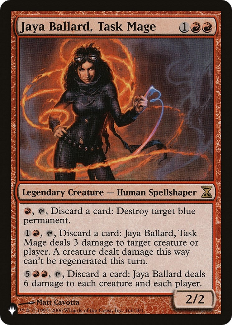 Image for Jaya Ballard, Task Mage (166/301) [The List Reprints] - Magic: The Gathering