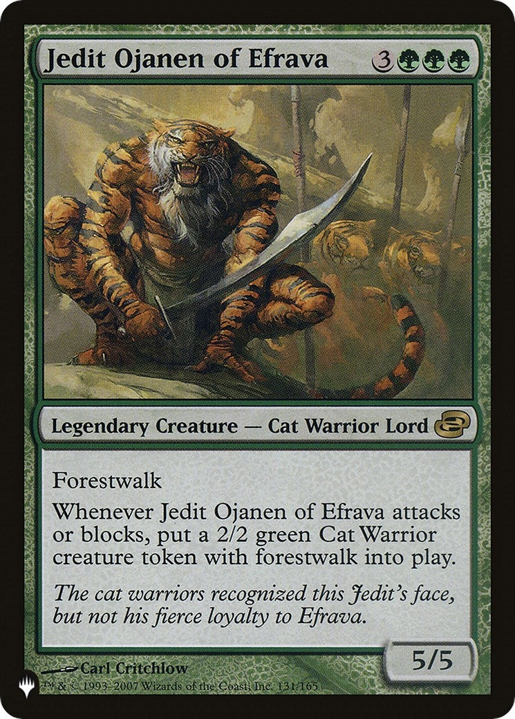 Image for Jedit Ojanen of Efrava (131/165) [The List Reprints] - Magic: The Gathering