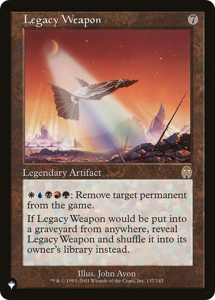 Image for Legacy Weapon (137/143) [The List Reprints] - Magic: The Gathering