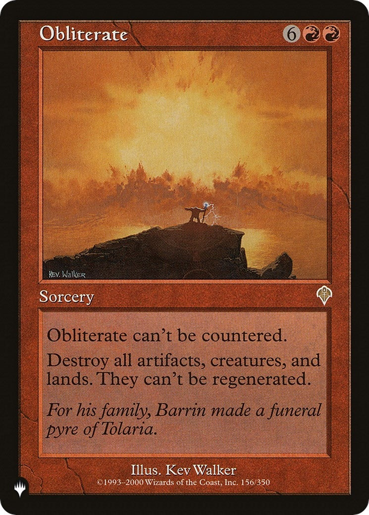 Image for Obliterate (156/350) [The List Reprints] - Magic: The Gathering