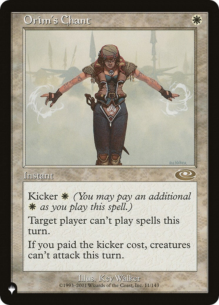 Image for Orim's Chant (11/143) [The List Reprints] - Magic: The Gathering