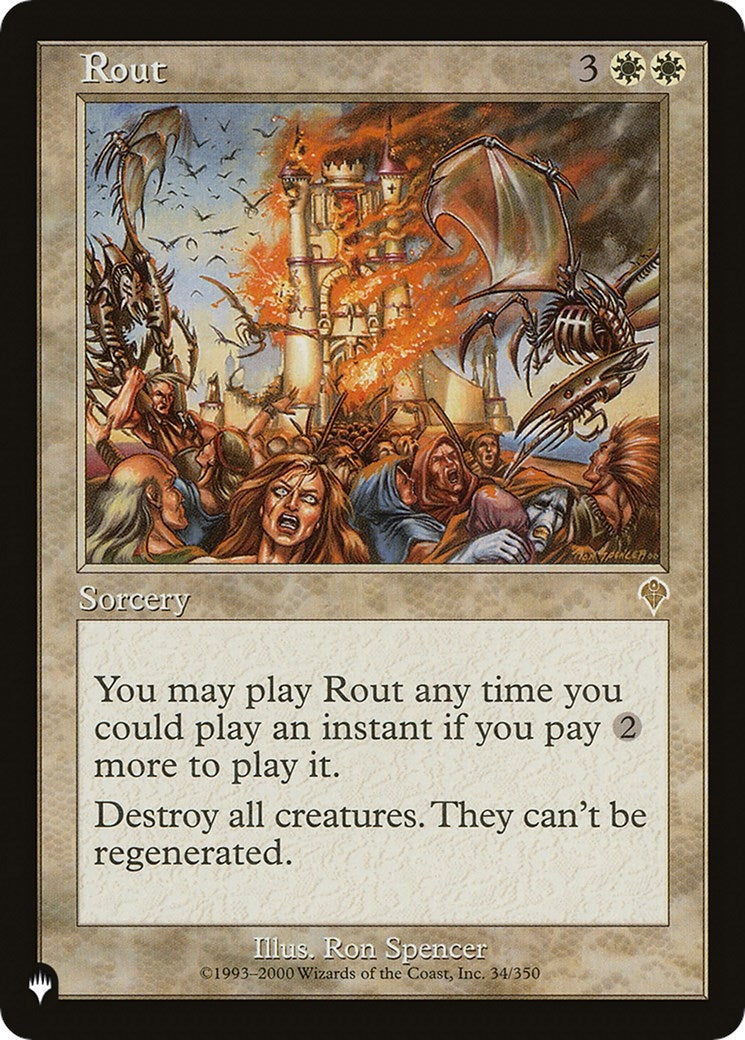 Image for Rout (INV) (34/350) [The List Reprints] - Magic: The Gathering