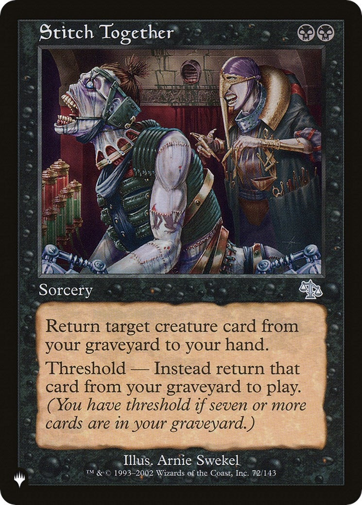 Image for Stitch Together (72/143) [The List Reprints] - Magic: The Gathering