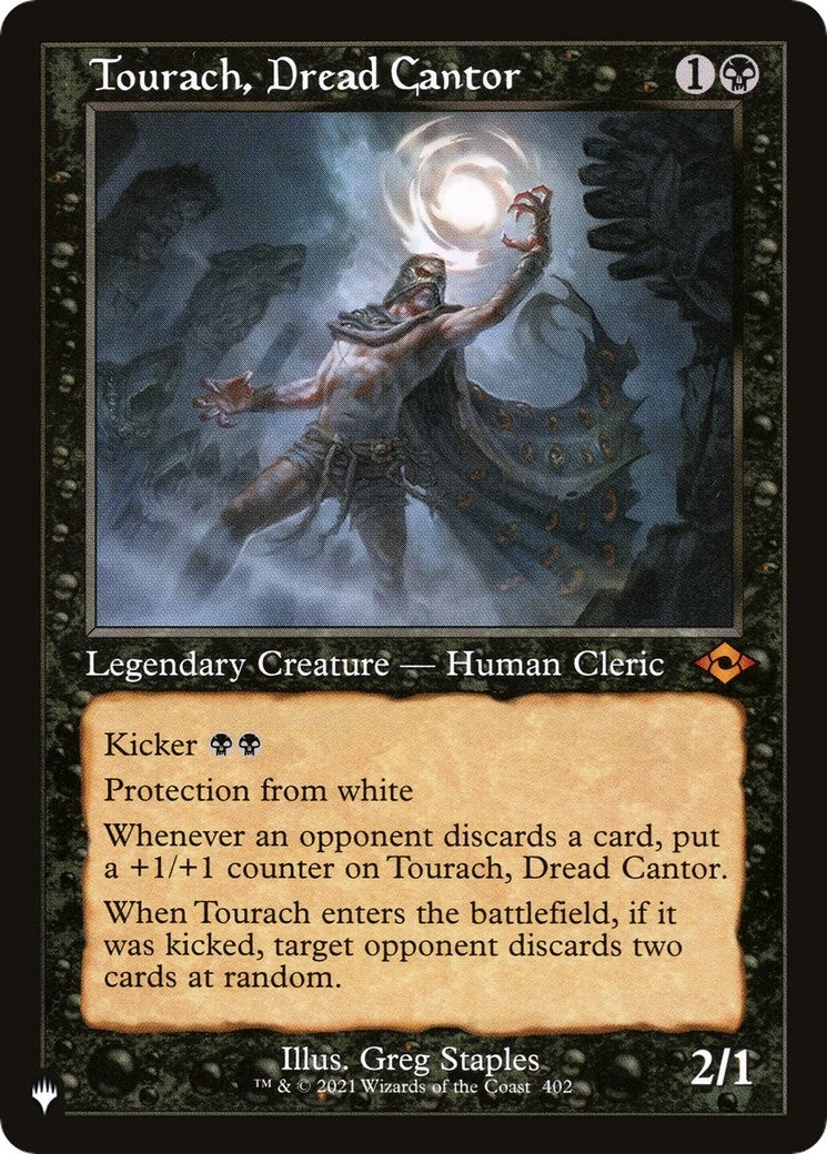 Image for Tourach, Dread Cantor (Retro Frame) (402/303) [The List Reprints] - Magic: The Gathering