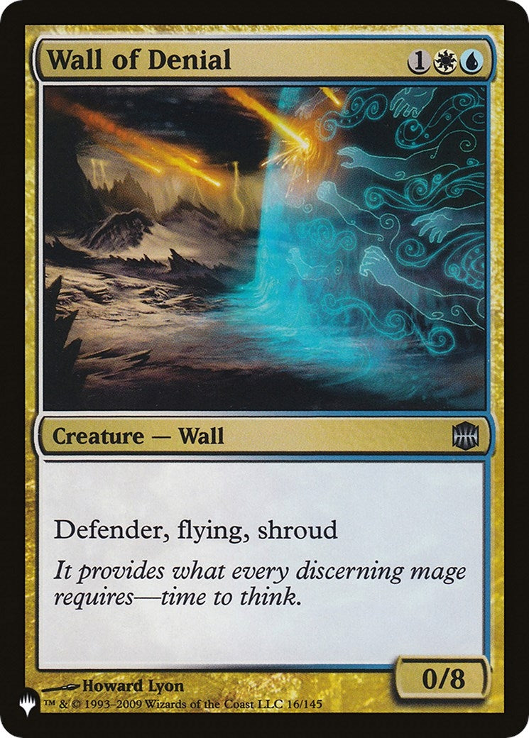 Image for Wall of Denial (16/145) [The List Reprints] - Magic: The Gathering