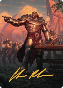 Image for Karn, Living Legacy Art Card (1/81) (Gold-Stamped Signature) (1) [Dominaria United] - Magic: The Gathering