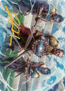 Image for Argivian Phalanx Art Card (Gold-Stamped Signature) (3) [Dominaria United] - Magic: The Gathering