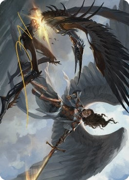 Image for Destroy Evil Art Card (Gold-Stamped Signature) (7) [Dominaria United] - Magic: The Gathering