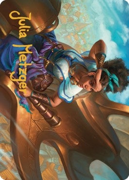 Image for Talas Lookout Art Card (Gold-Stamped Signature) (17) [Dominaria United] - Magic: The Gathering