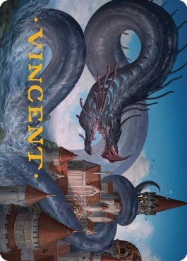 Image for Tolarian Terror Art Card (Gold-Stamped Signature) (18) [Dominaria United] - Magic: The Gathering