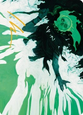 Image for Bone Splinters Art Card (Gold-Stamped Signature) (22) [Dominaria United] - Magic: The Gathering