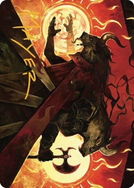 Image for Hurloon Battle Hymn Art Card (Gold-Stamped Signature) (33) [Dominaria United] - Magic: The Gathering