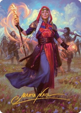Image for Jaya, Fiery Negotiator Art Card (34/81) (Gold-Stamped Signature) (34) [Dominaria United] - Magic: The Gathering