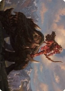 Image for Meria's Outrider Art Card (37) [Dominaria United] - Magic: The Gathering