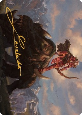 Image for Meria's Outrider Art Card (Gold-Stamped Signature) (37) [Dominaria United] - Magic: The Gathering