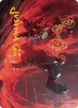 Image for Twinferno Art Card (Gold-Stamped Signature) (39) [Dominaria United] - Magic: The Gathering