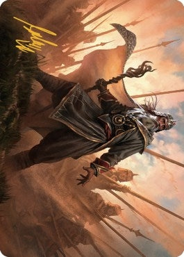 Image for Hazezon, Shaper of Sand Art Card (Gold-Stamped Signature) (46) [Dominaria United] - Magic: The Gathering