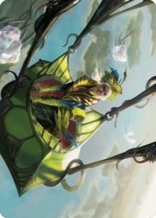 Image for Nael, Avizoa Aeronaut Art Card (51) [Dominaria United] - Magic: The Gathering