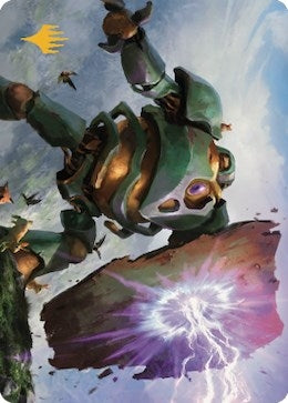 Walking Bulwark Art Card (Gold-Stamped Signature) (58) [Art Series: Dominaria United]