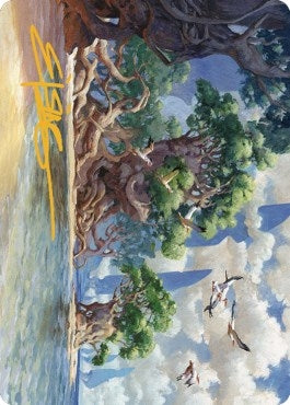Image for Yavimaya Coast Art Card (Gold-Stamped Signature) (61) [Dominaria United] - Magic: The Gathering