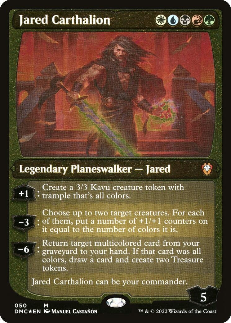 Image for Jared Carthalion (Display Commander) - Thick Stock (50) [Dominaria United] - Magic: The Gathering