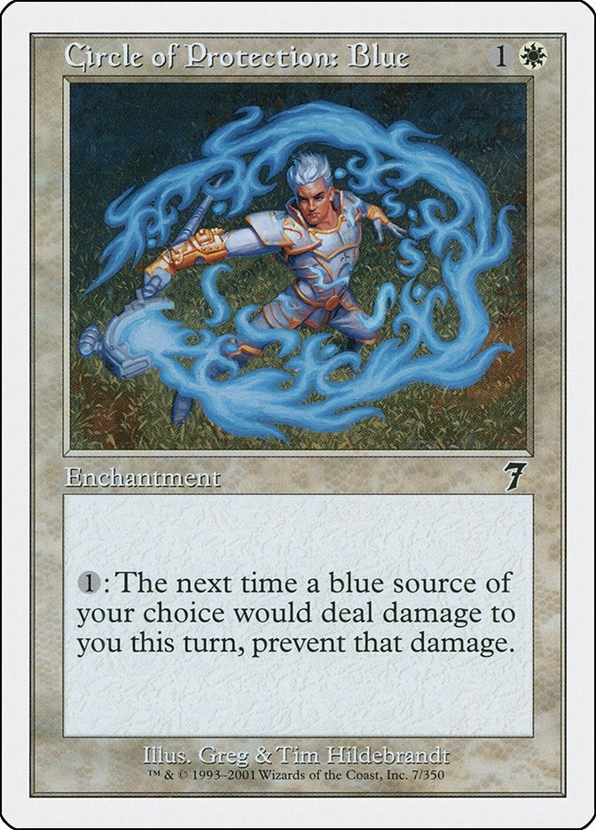 Image for Circle of Protection: Blue (7) [7th Edition] - Magic: The Gathering