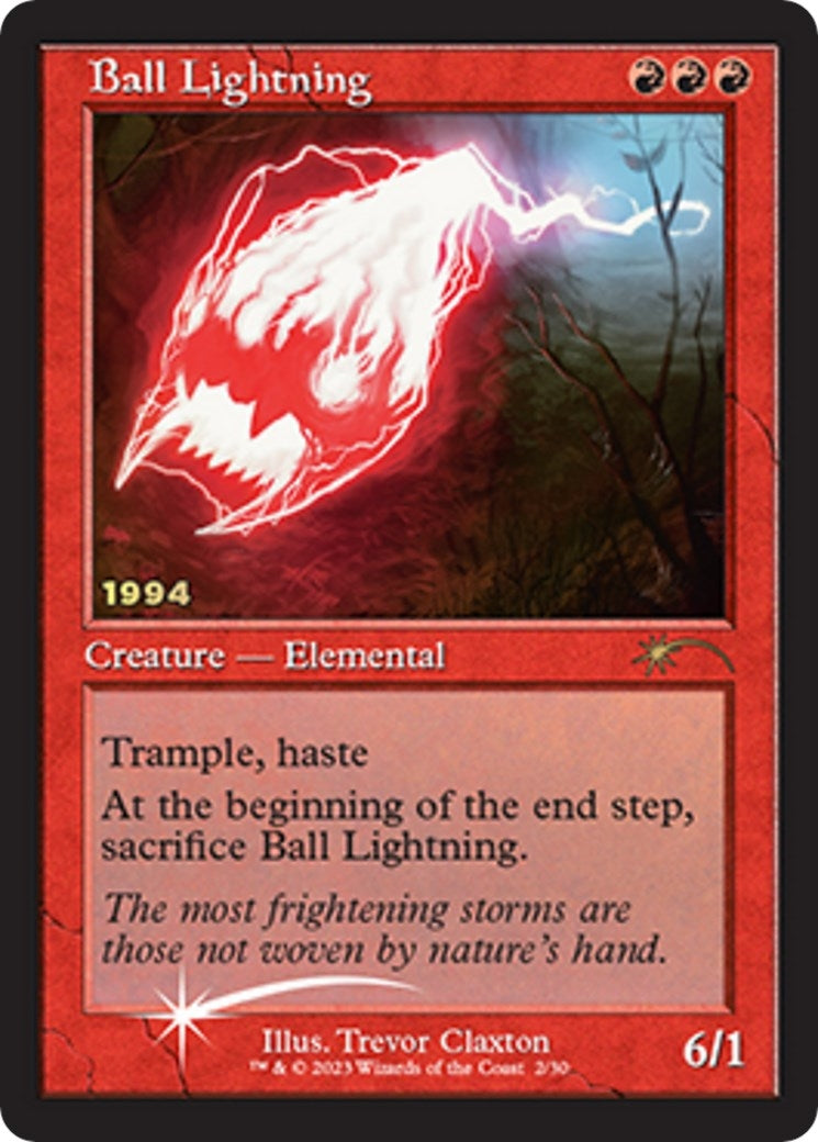 Image for Ball Lightning (2) [30th Anniversary Promos] - Magic: The Gathering
