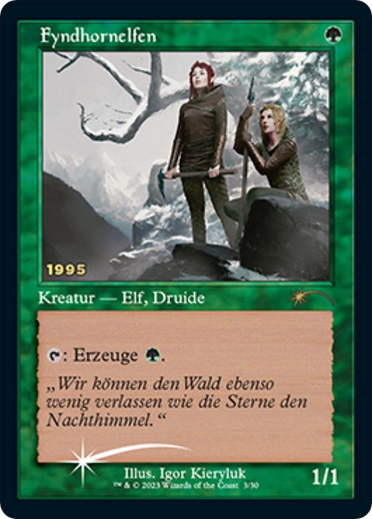 Image for Fyndhorn Elves (DE Exclusive) (3) [30th Anniversary Promos] - Magic: The Gathering