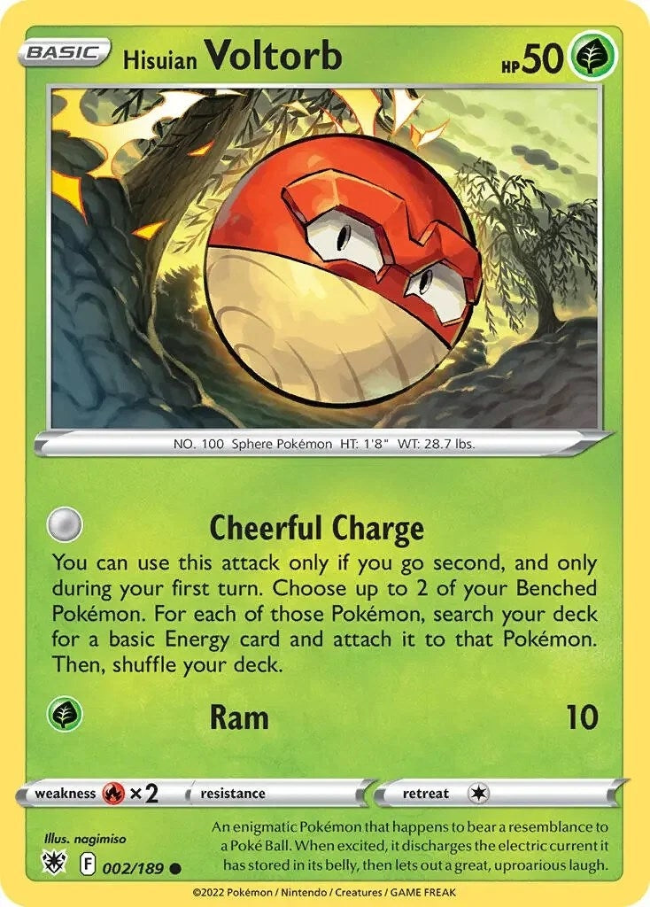 Image for Hisuian Voltorb - 002/189 (Cosmos Holo) (002/189) [Deck Exclusives] - Pokemon