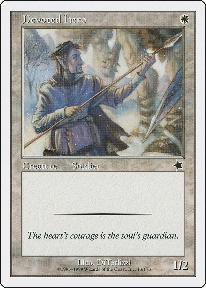 Image for Devoted Hero (13) [Starter 1999] - Magic: The Gathering