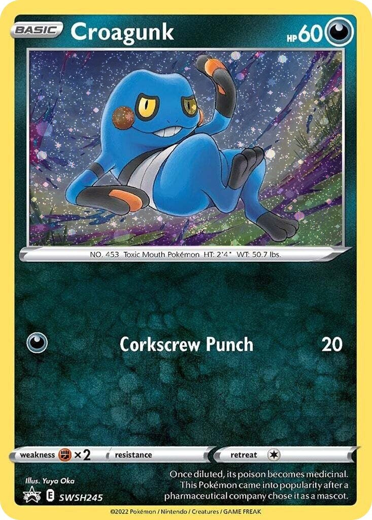 Image for Croagunk - SWSH245 (Cosmos Holo) (SWSH245) [SWSH: Sword & Shield Promo Cards] - Pokemon