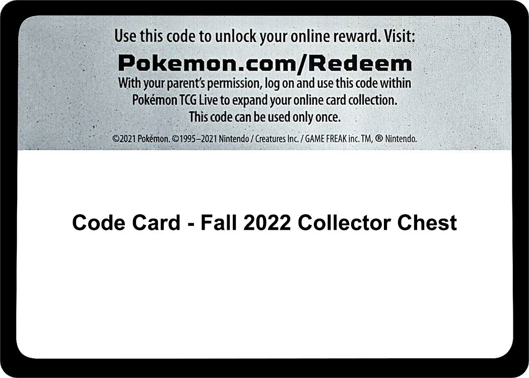Image for Code Card - Fall 2022 Collector Chest [SWSH12: Silver Tempest] - Pokemon