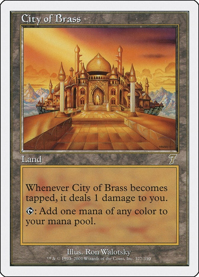 Image for City of Brass (327) [7th Edition] - Magic: The Gathering