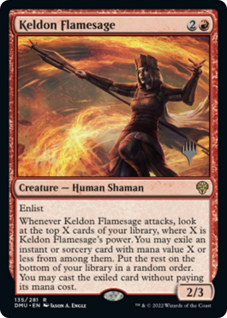 Keldon Flamesage (135) [Promo Pack: Dominaria United]