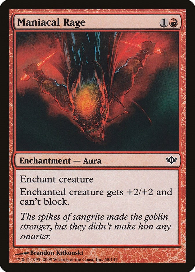 Image for Maniacal Rage (68) [Conflux] - Magic: The Gathering