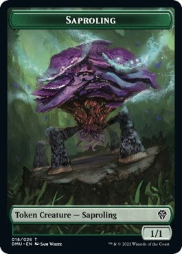 Image for Saproling // Powerstone Double-Sided Token (18 // 23) [Dominaria United] - Magic: The Gathering